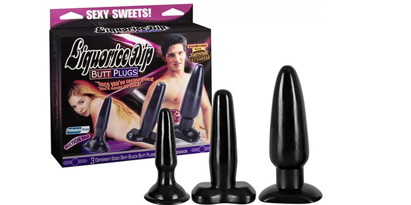 Das Nanma Liquorice Dip Butt Plug Set - Sexspielzeug.de